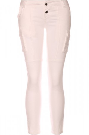 Pantalon blanc avec poches sur les côtés   13€